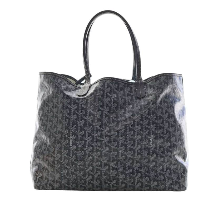Goyard Goyardine Saint Louis PM Grey Canvas Good condition - Front View