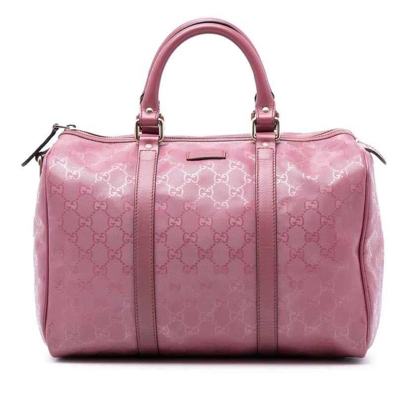 Gucci Medium GG Imprime Joy Boston Pink Canvas Good condition - Front View