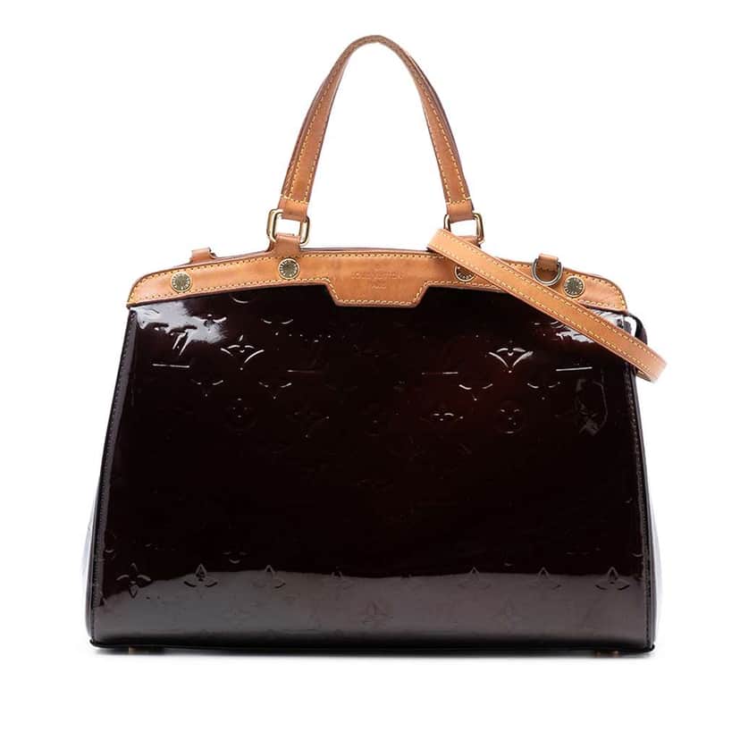 Louis Vuitton Monogram Vernis Brea MM Purple Leather Good condition - Front View