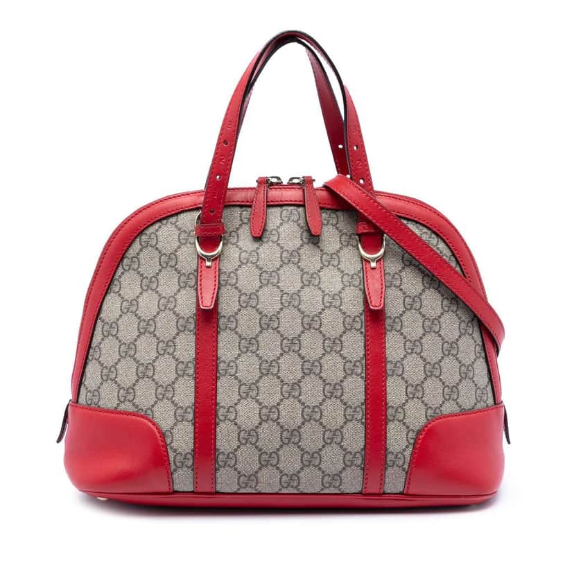 Gucci Small GG Supreme Nice Dome Satchel Beige Good condition - Front View