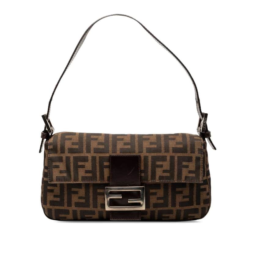 Fendi Zucca Canvas Baguette Brown Canvas Good condition - Front View