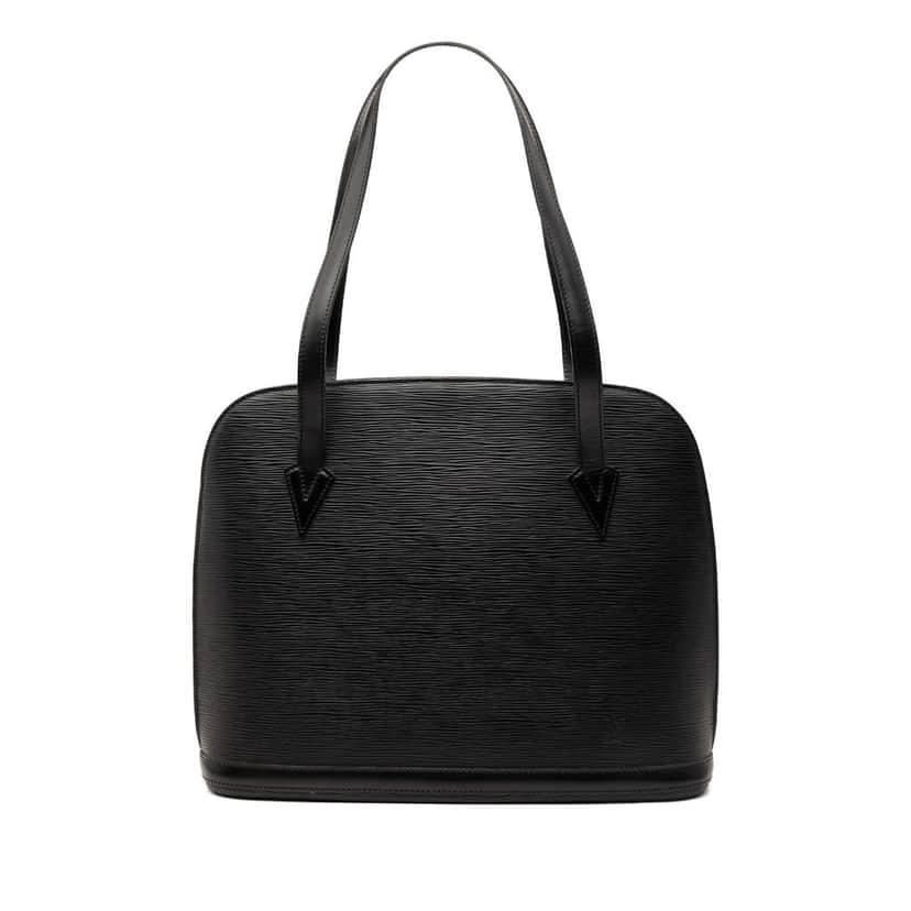 Louis Vuitton Epi Lussac Black Leather Good condition - Front View