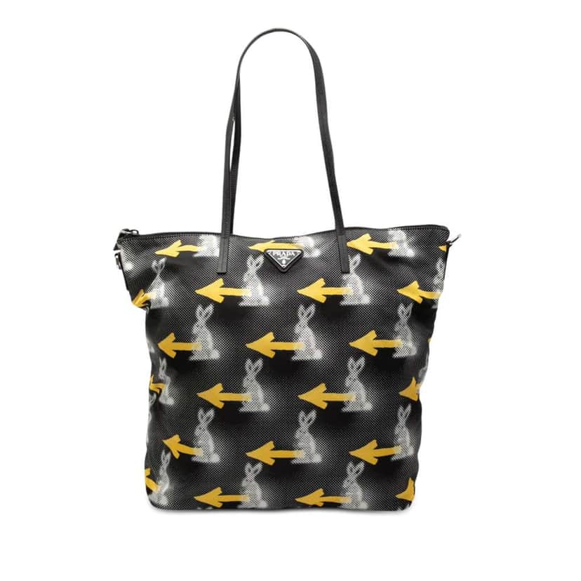 Prada Tessuto Stampato Satchel Black Good condition - Front View