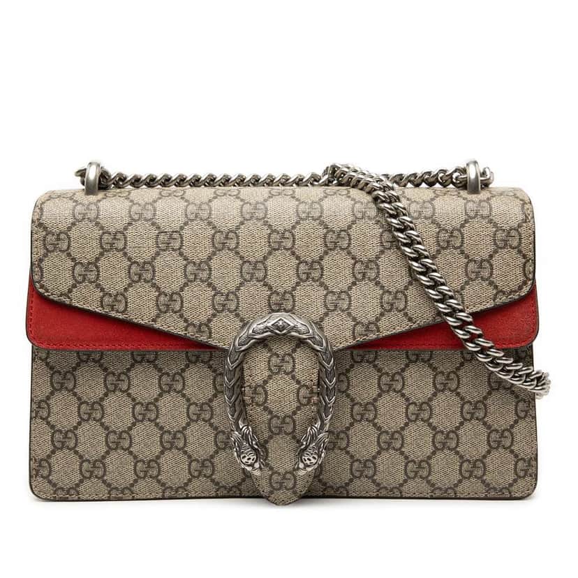 Gucci Medium GG Supreme Dionysus Crossbody Beige Canvas Good condition - Front View