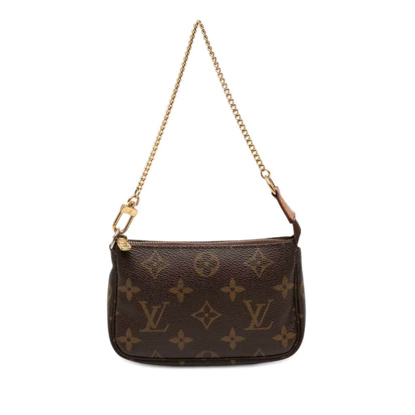 Louis Vuitton Monogram Mini Pochette Accessoires Brown Good condition - Front View