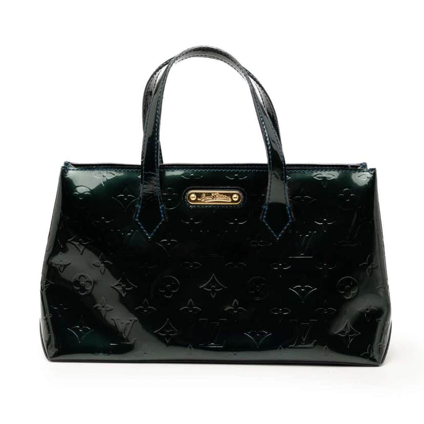 Louis Vuitton Monogram Vernis Wilshire PM Green Leather Good condition - Front View