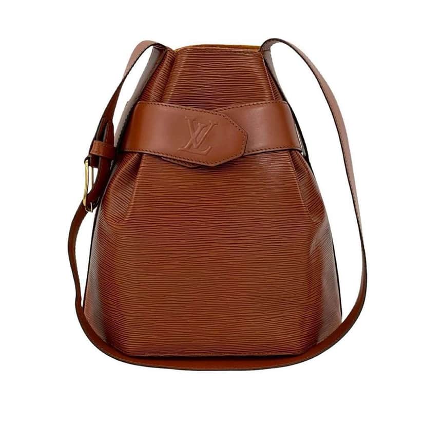 Louis Vuitton Epi Sac D Epaule PM Brown Leather Good condition - Front View