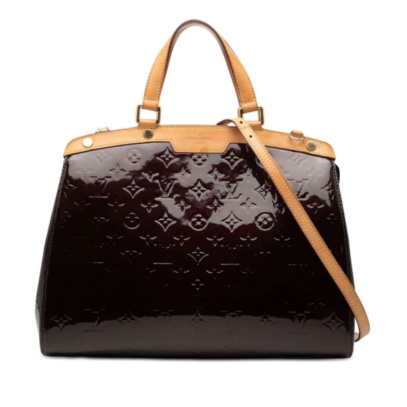 Louis Vuitton Monogram Vernis Brea GM Purple Leather Good condition - Front View