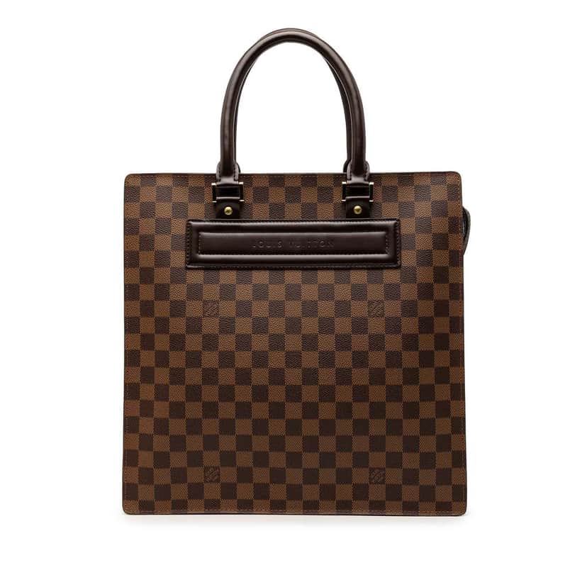 Louis Vuitton Damier Ebene Venice Sac Plat GM Brown Good condition - Front View