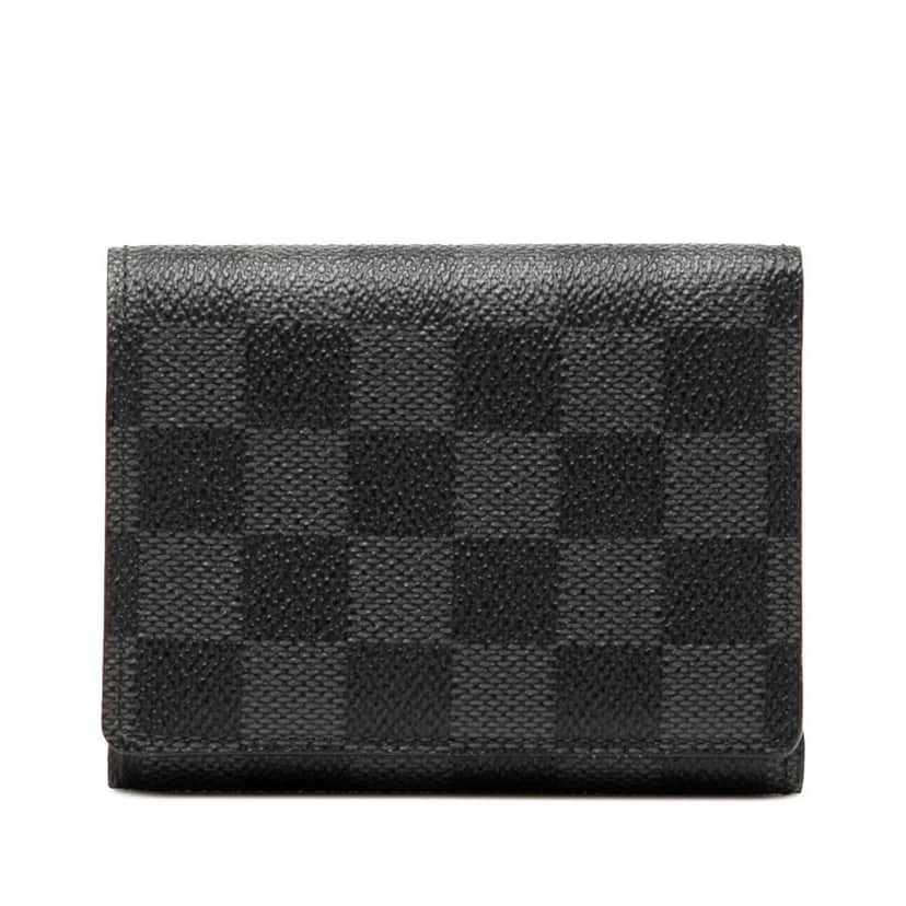 Louis Vuitton Damier Graphite Trifold Wallet Black Good condition - Front View