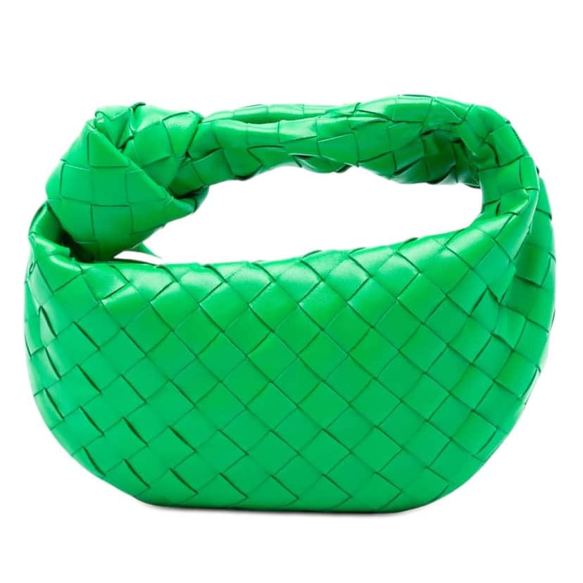 Bottega Veneta Mini Nappa Intrecciato Jodie Green Leather Good condition - Front View