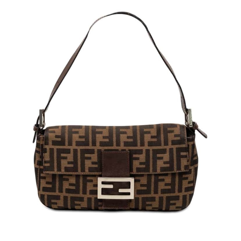 Fendi Zucca Canvas Baguette Brown Canvas Good condition - Front View