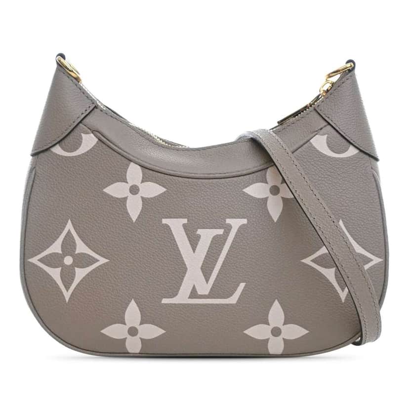 Louis Vuitton Bicolor Monogram Empreinte Bagatelle Brown Leather Good condition - Front View