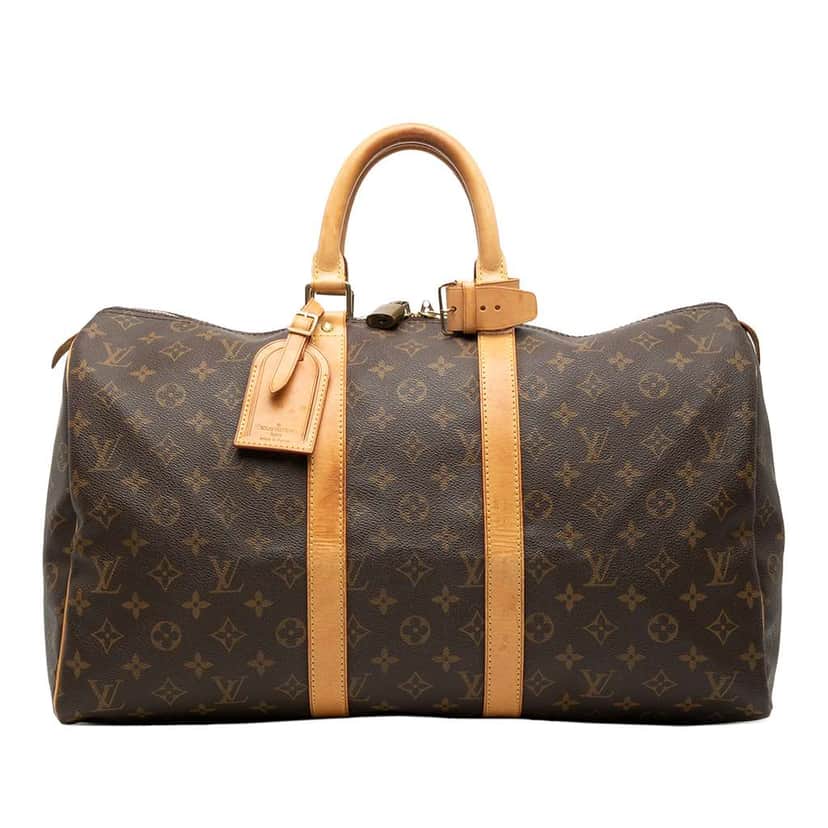 Louis Vuitton Monogram Keepall 45 Brown Fair condition - Front View