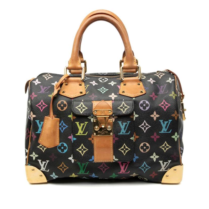 Louis Vuitton Monogram Multicolore Speedy 30 Black Good condition - Front View