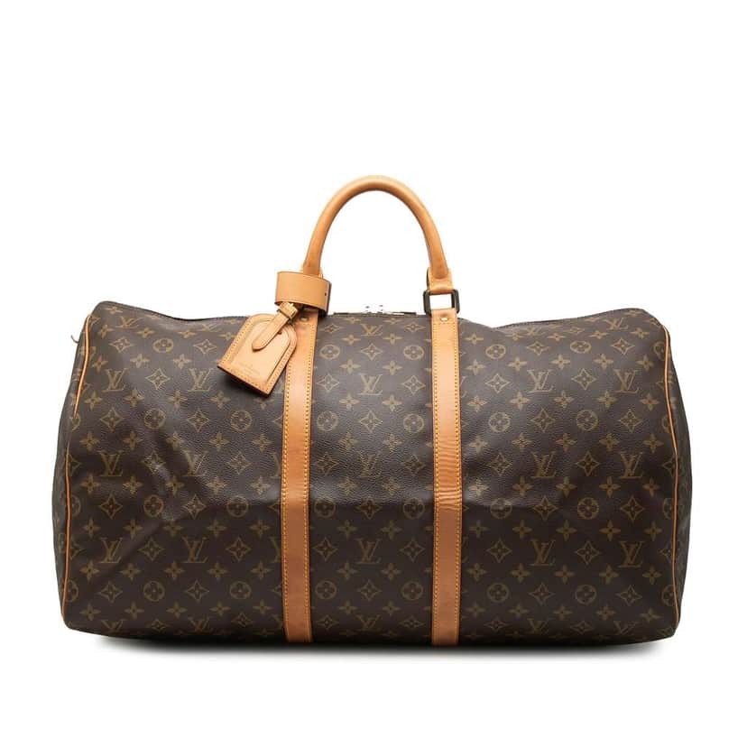 Louis Vuitton Monogram Keepall 55 Brown Very good condition - Front View