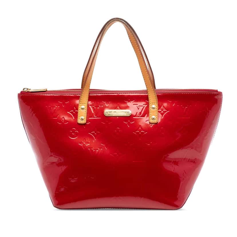 Louis Vuitton Monogram Vernis Bellevue PM Red Leather Very good condition - Front View