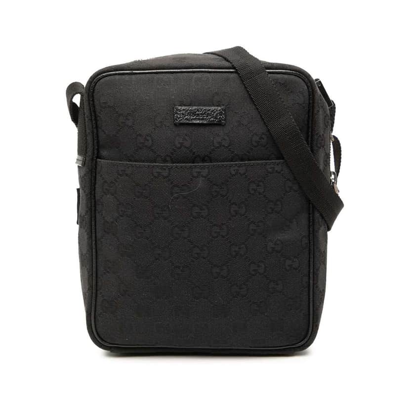 Gucci GG Canvas Crossbody Black Canvas Very good condition - Front View