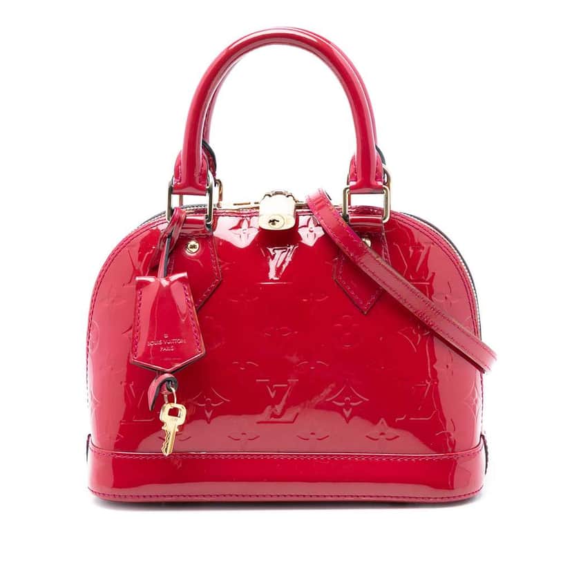 Louis Vuitton Monogram Vernis Alma BB Pink Leather Very good condition - Front View