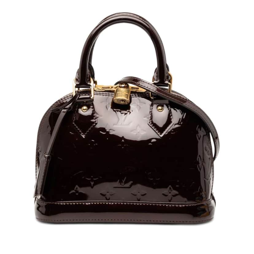 Louis Vuitton Monogram Vernis Alma BB Purple Leather Very good condition - Front View