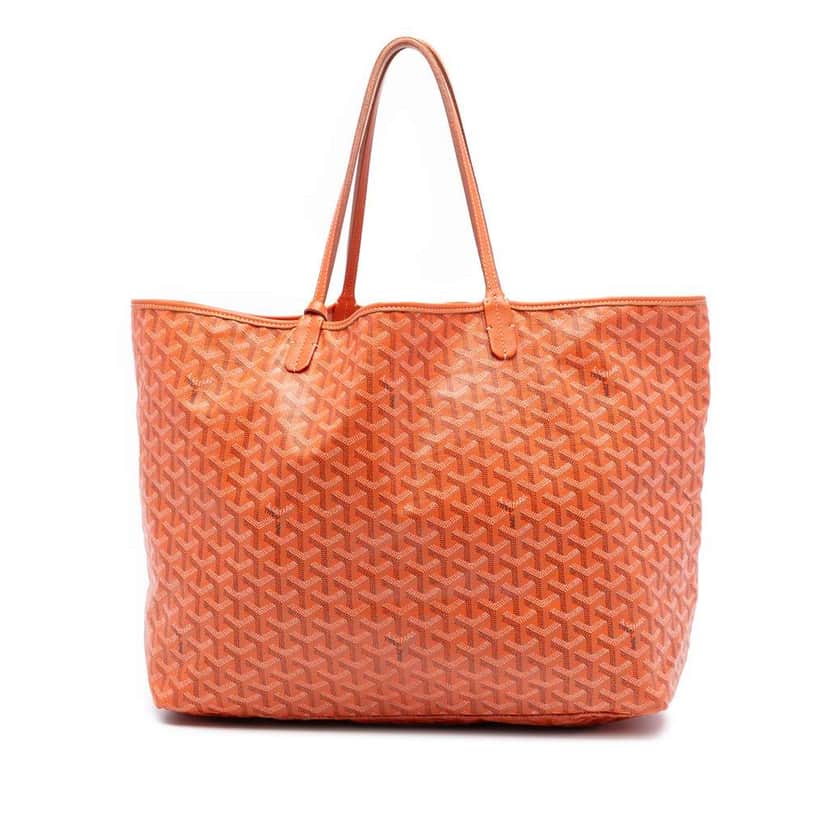 Goyard Goyardine Saint Louis GM Orange Canvas Very good condition - Front View