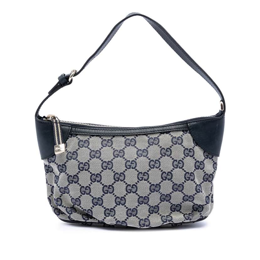 Gucci GG Canvas Web Handbag Beige Very good condition - Front View