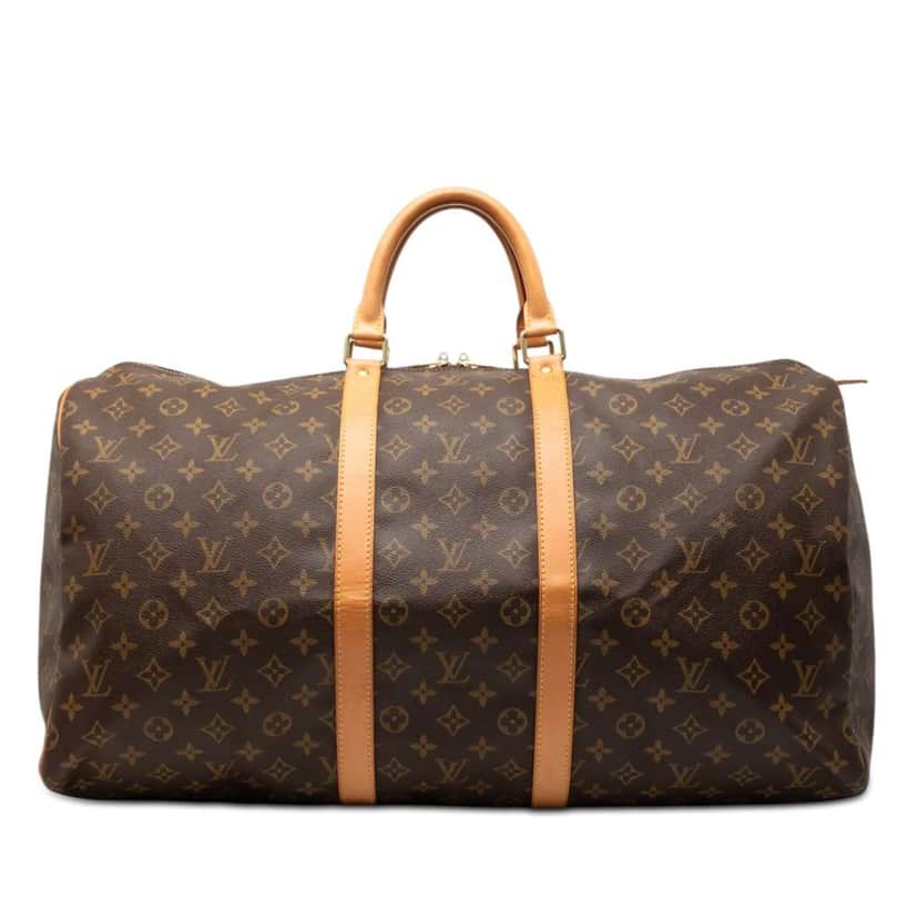 Louis Vuitton Monogram Keepall 55 Brown Very good condition - Front View