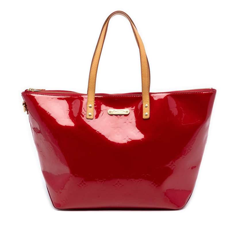 Louis Vuitton Monogram Vernis Bellevue GM Red Leather Very good condition - Front View