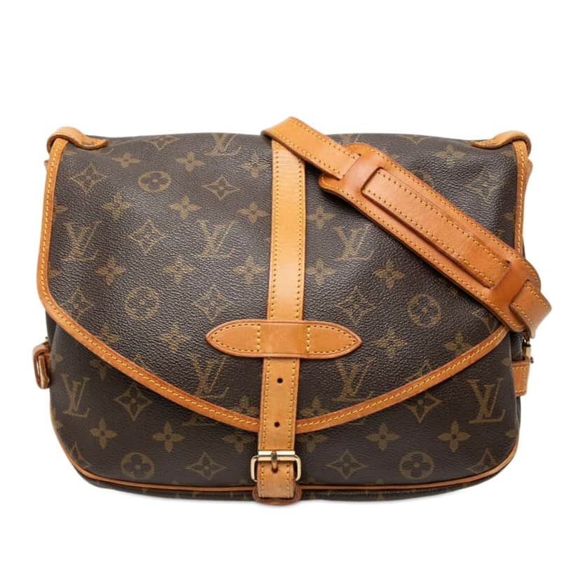 Louis Vuitton Monogram Saumur 25 Brown Very good condition - Front View