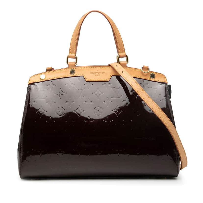 Louis Vuitton Monogram Vernis Brea MM Purple Leather Good condition - Front View