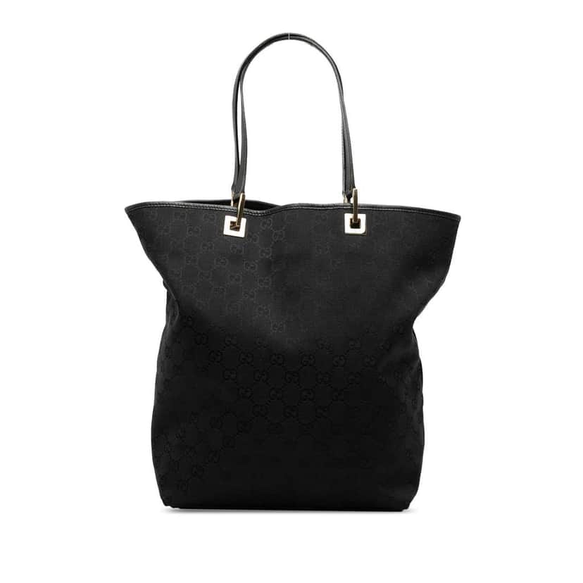 Gucci GG Canvas Tote Black Canvas Very good condition - Front View