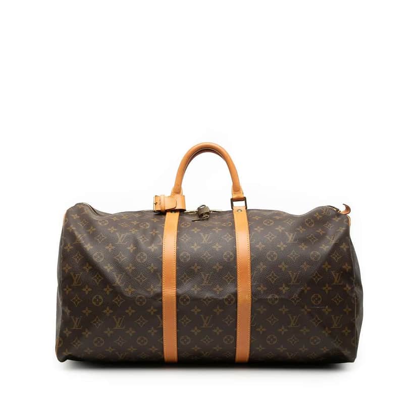 Louis Vuitton Monogram Keepall 55 Brown Good condition - Front View