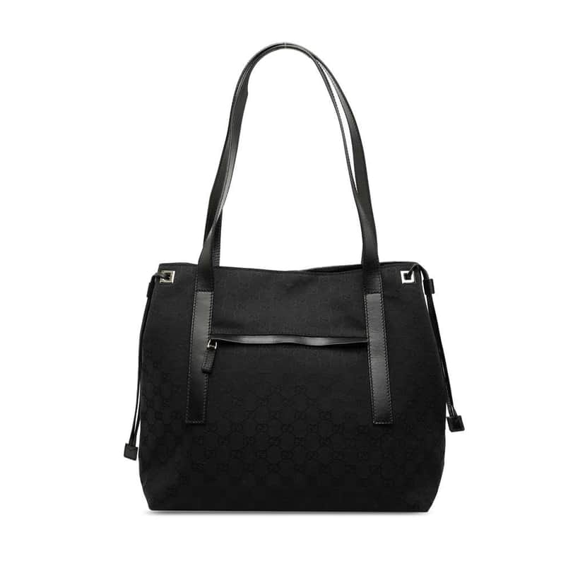 Gucci GG Canvas Tote Black Canvas Very good condition - Front View