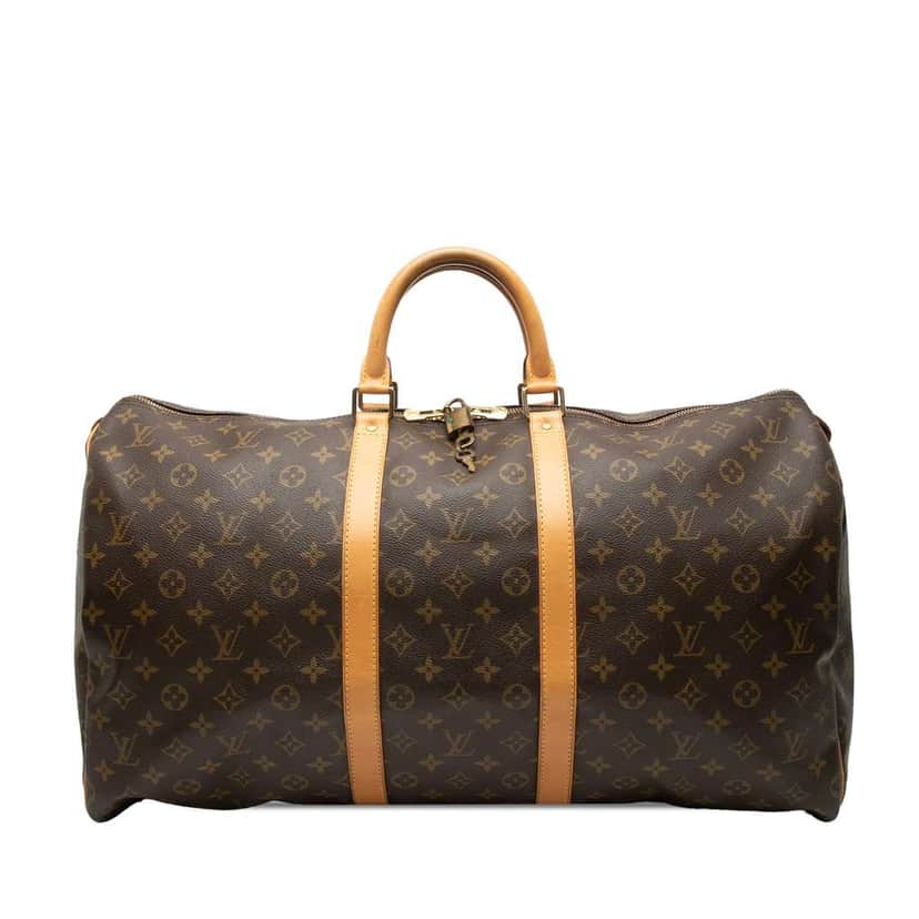Louis Vuitton Monogram Keepall 55 Brown Very good condition - Front View