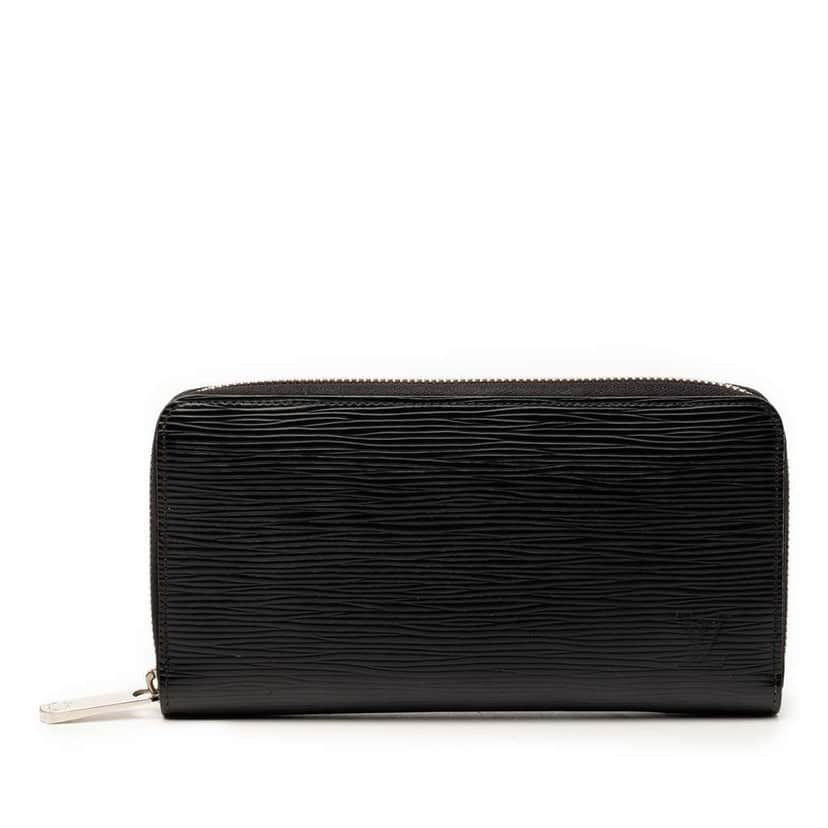 Louis Vuitton Epi Zippy Long Wallet Black Leather Very good condition - Front View