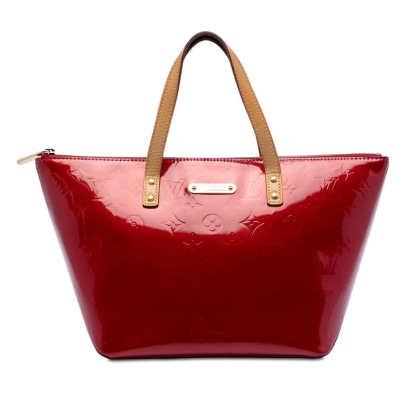 Louis Vuitton Monogram Vernis Bellevue PM Red Leather Very good condition - Front View