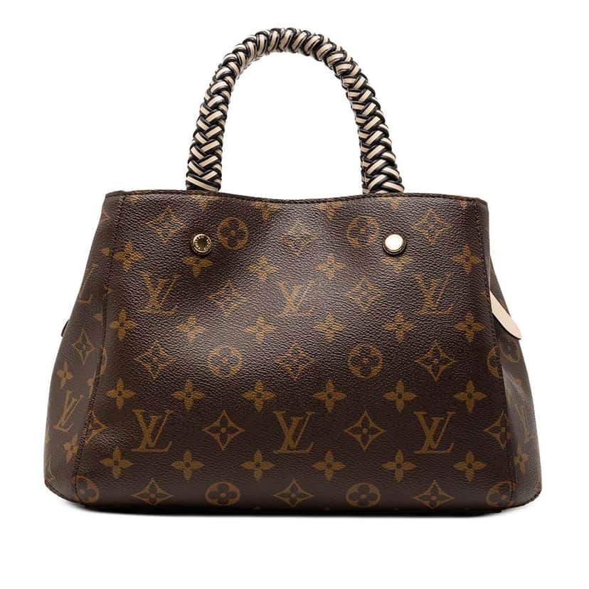Louis Vuitton Braided Handle Monogram Montaigne BB Brown Very good condition - Front View