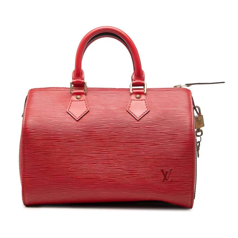 Louis Vuitton Epi Speedy 25 Red Leather Very good condition - Front View
