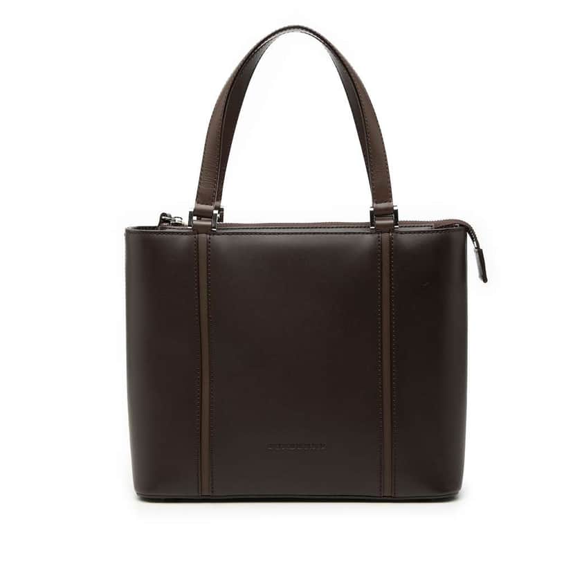 Burberry Leather Tote Brown Leather Very good condition - Front View