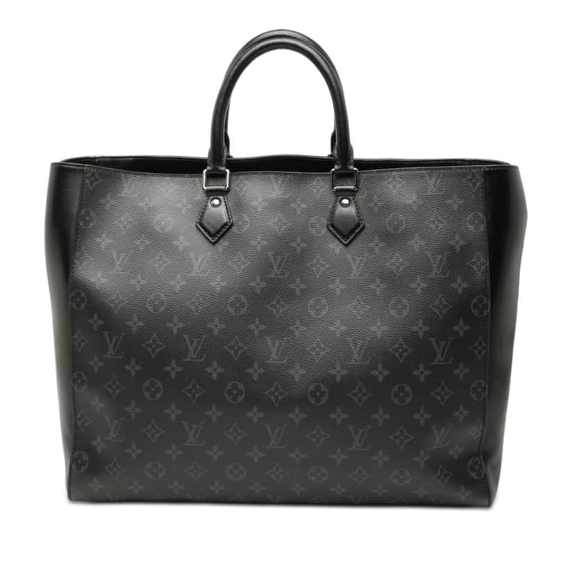 Louis Vuitton Monogram Eclipse Grand Sac Tote Black Very good condition - Front View