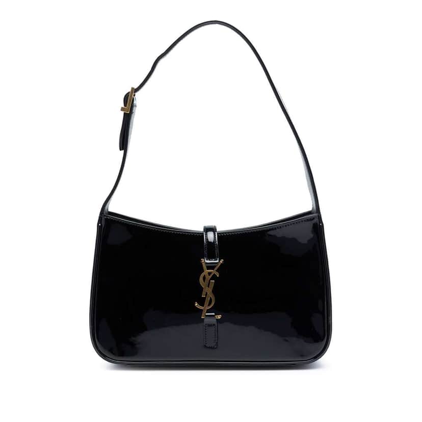 Saint Laurent Patent  Le 5 a 7 Black Leather Very good condition - Front View