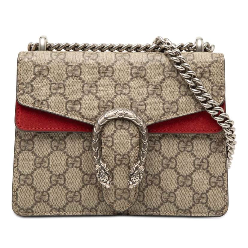 Gucci Small GG Supreme Dionysus Crossbody Beige Very good condition - Front View