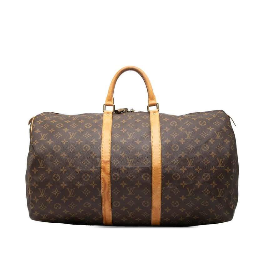 Louis Vuitton Monogram Keepall 55 Brown Good condition - Front View
