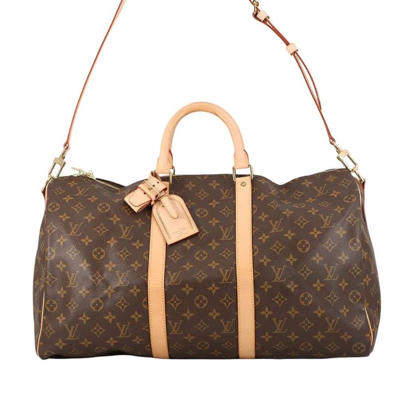 Louis Vuitton Monogram Keepall Bandouliere 50 Brown Very good condition - Front View
