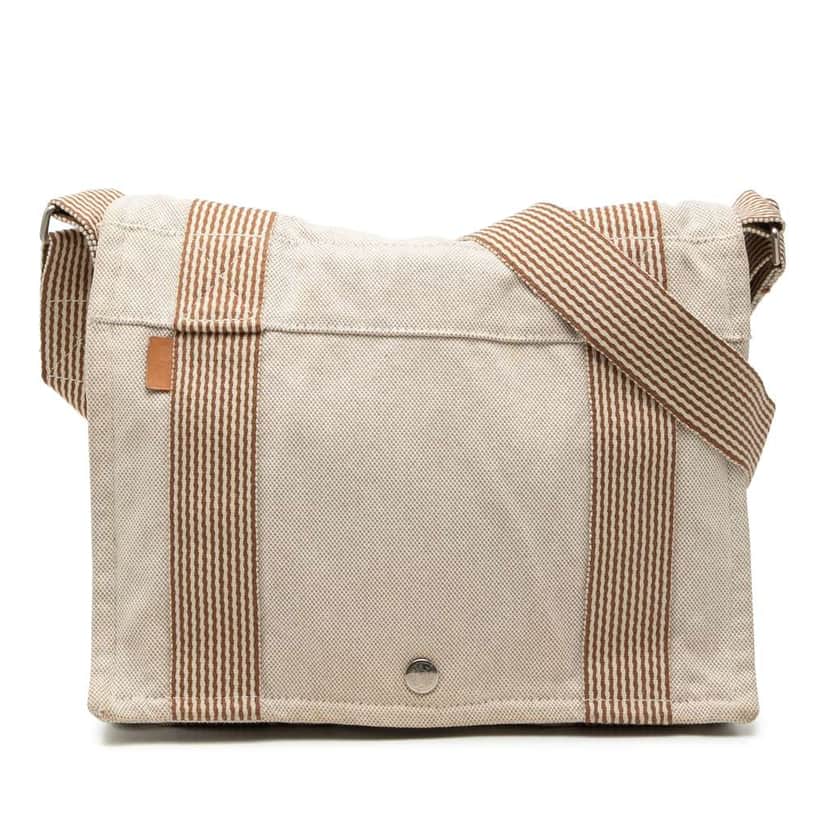 Hermès Canvas Herline Besace MM Beige Canvas Very good condition - Front View