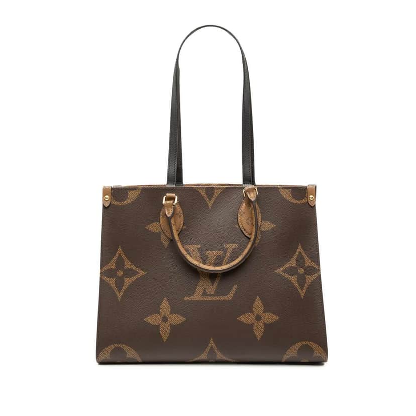Louis Vuitton Monogram Giant OnTheGo MM Brown Very good condition - Front View