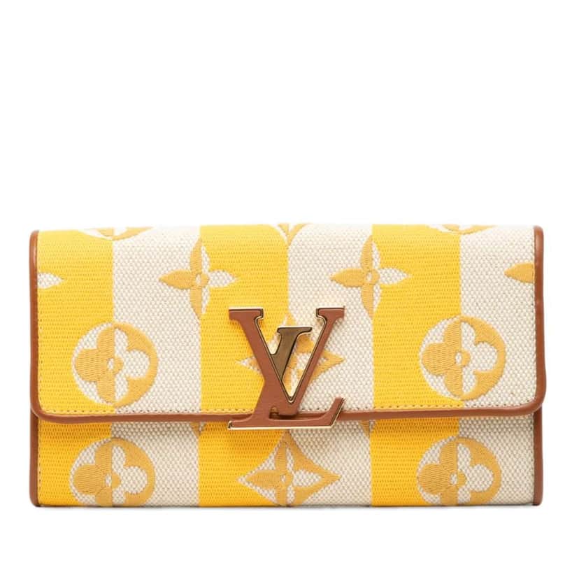 Louis Vuitton Monogram Canvas Portefeuille Capucines Long Wallet Yellow Canvas Very good condition - Front View