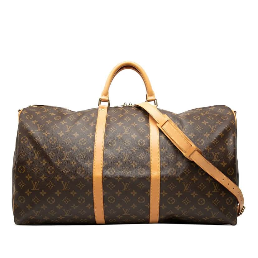 Louis Vuitton Monogram Keepall Bandouliere 60 Brown Very good condition - Front View