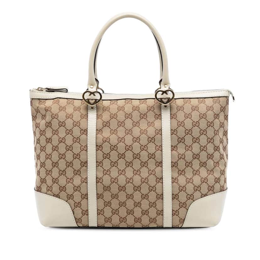 Gucci GG Canvas Lovely Tote Beige Canvas Very good condition - Front View