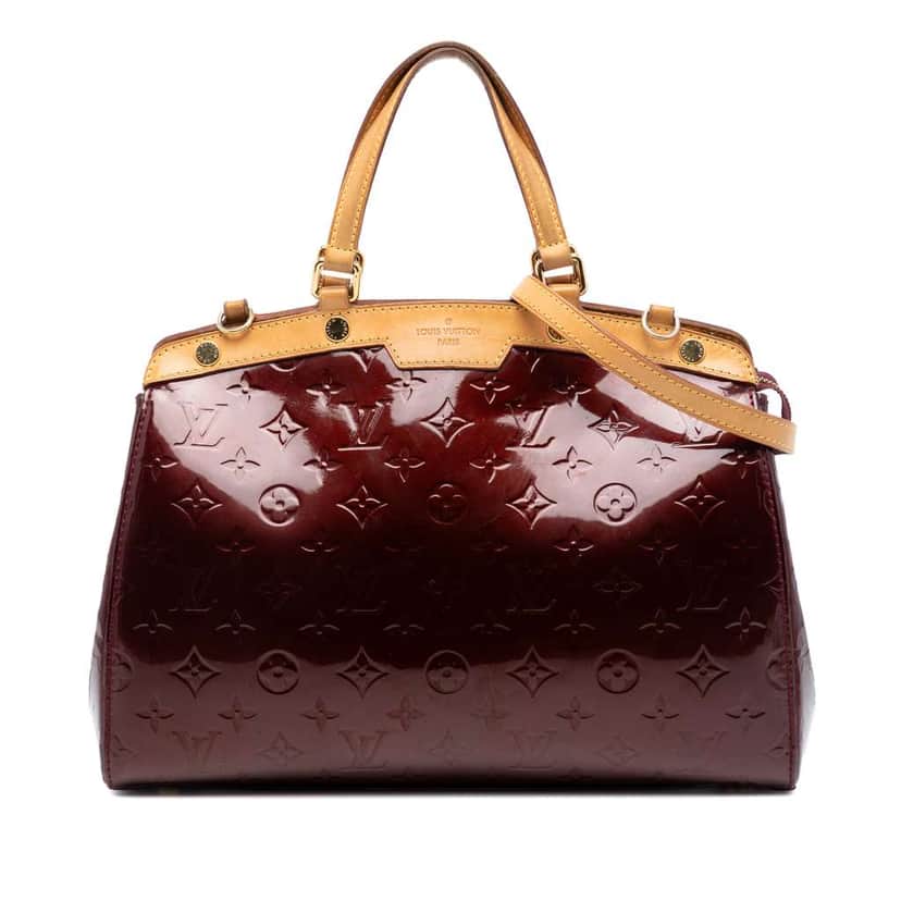 Louis Vuitton Monogram Vernis Brea MM Purple Leather Very good condition - Front View